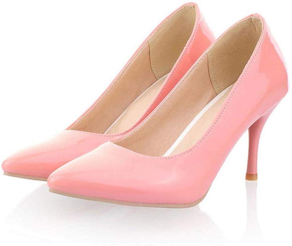 Sunshine-Family Zapatos de tacón Alto para Mujer con tacón Fino, Color Beige