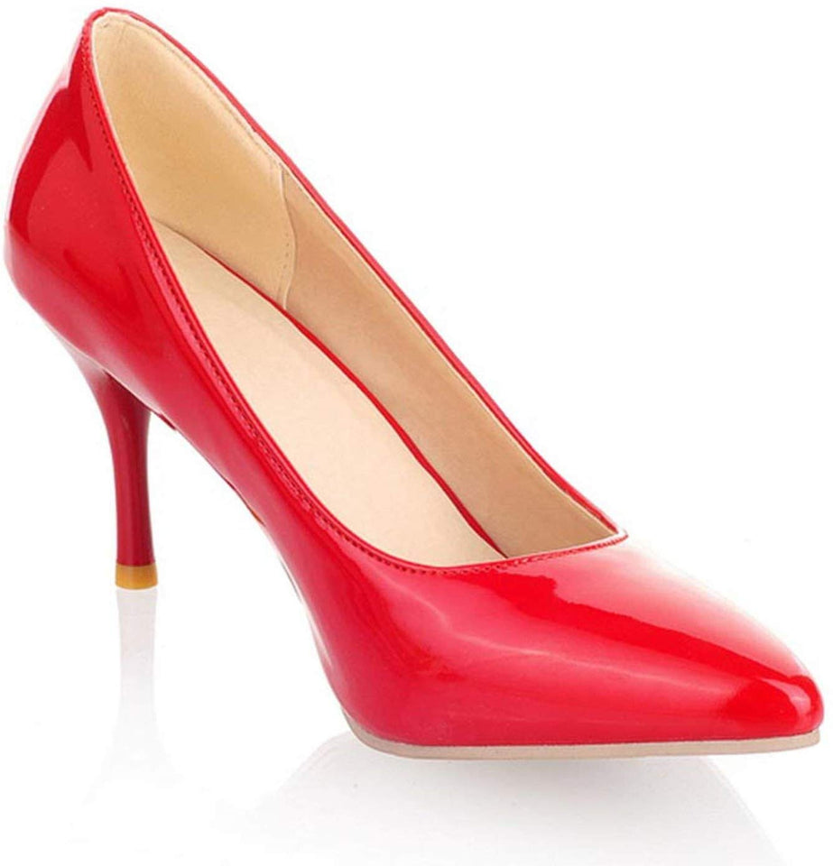Sunshine-Family Zapatos de tacón Alto para Mujer con tacón Fino, Color Beige