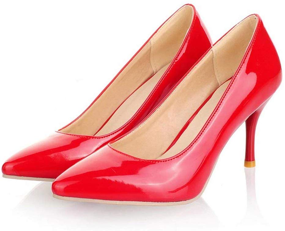 Sunshine-Family Zapatos de tacón Alto para Mujer con tacón Fino, Color Beige