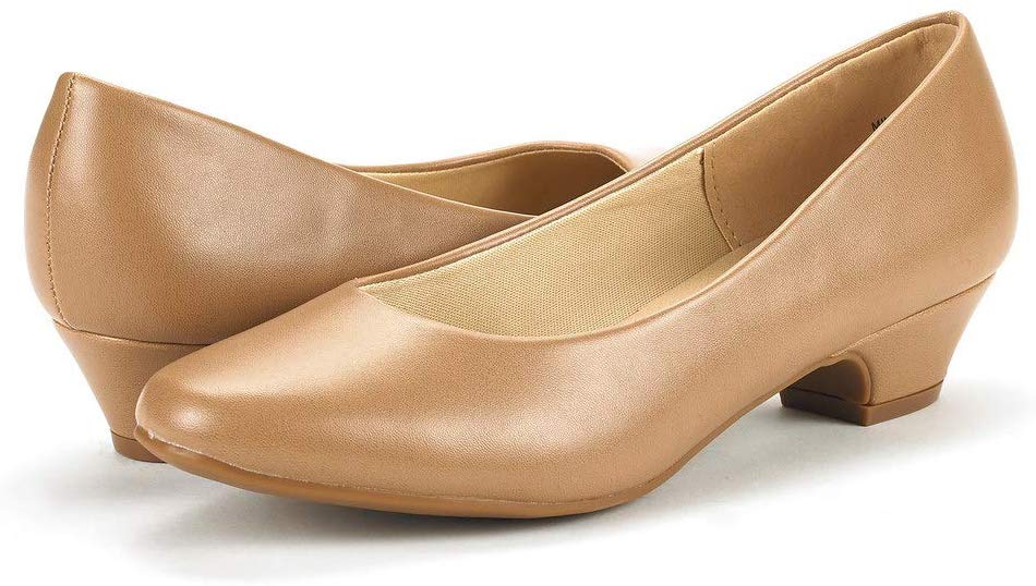 DREAM PAIRS Milaa Zapatos Tacón Bajo para Mujer
