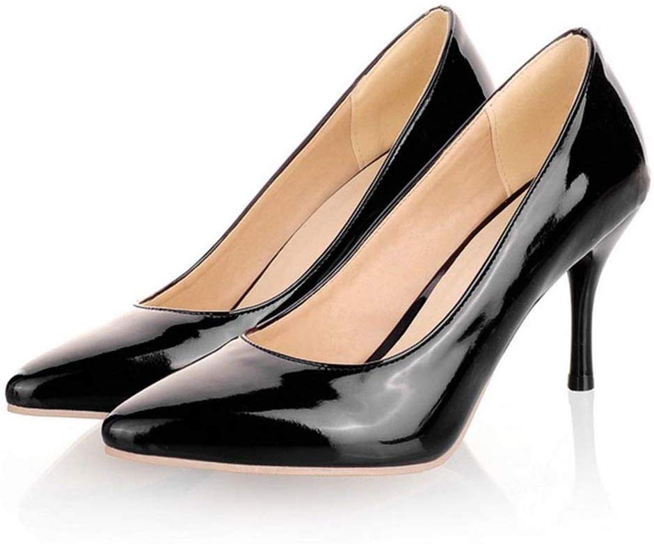 Sunshine-Family Zapatos de tacón Alto para Mujer con tacón Fino, Color Beige
