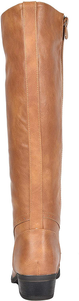 DREAM PAIRS Botas de Equitación Alto Rodilla para Mujer