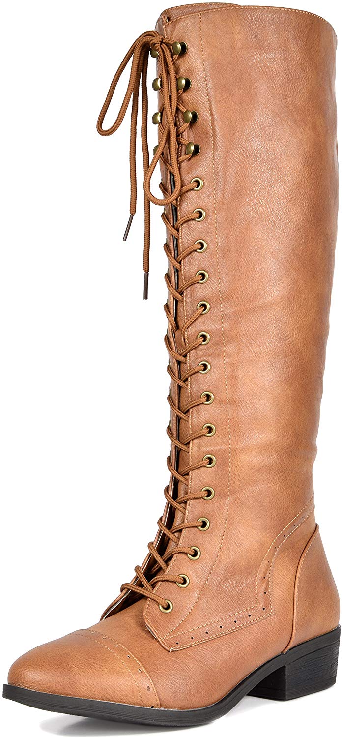 DREAM PAIRS Botas de Equitación Alto Rodilla para Mujer
