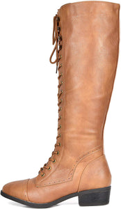 DREAM PAIRS Botas de Equitación Alto Rodilla para Mujer