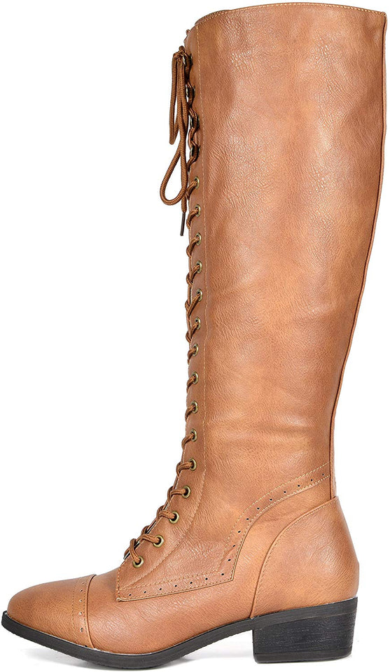 DREAM PAIRS Botas de Equitación Alto Rodilla para Mujer